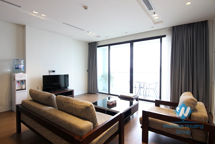 A lake view 2 bedroom apartment for rent in Yen phu village, Tay ho, Ha noi